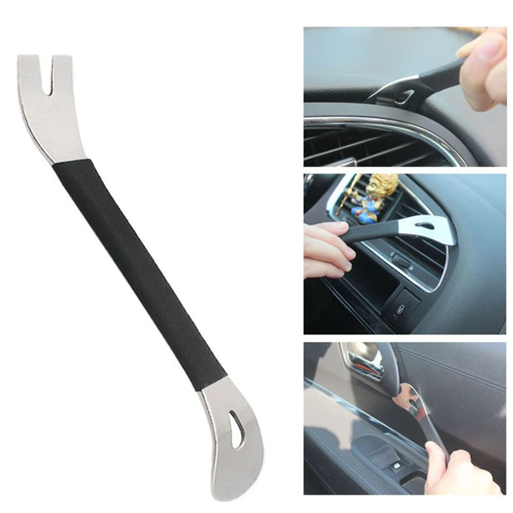 

Car Audio Disassembly Tool Auto Car Removal Repairing Pry Tools Kit Two-End Panel Stainless Steel Trim Removal Tool Hot New