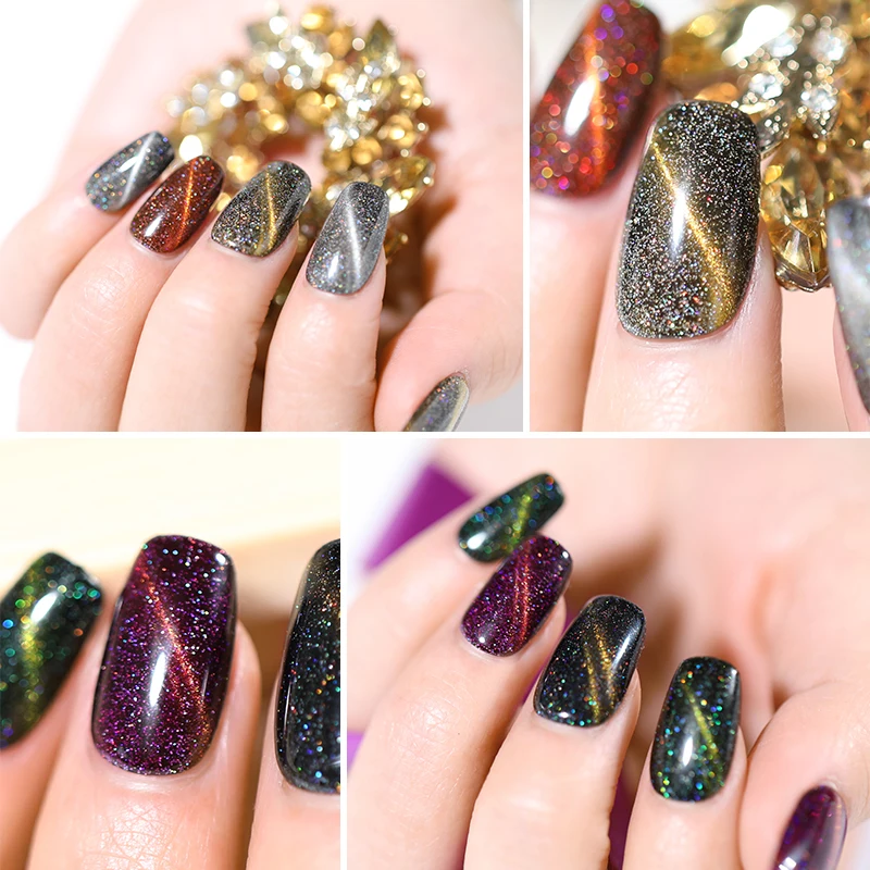 1 шт. Гель лак для дизайна ногтей глиттер очаровательные краски долговечный