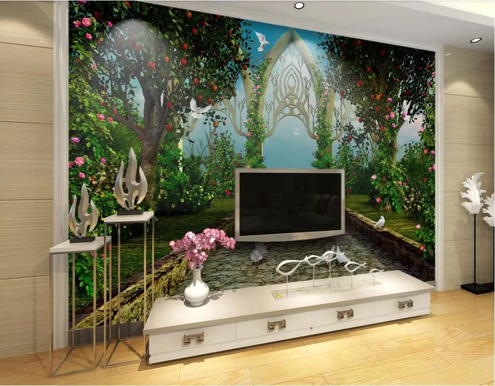 Пользовательские 3d обои идиллический американский ресторан отель ТВ фон стены