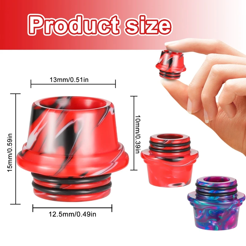 

Смола 810 капельный наконечник сменный разъем для бака электронных сигарет аксессуары для вейпа капельный наконечник мундштук для Tfv8 Tfv12 Tfv16