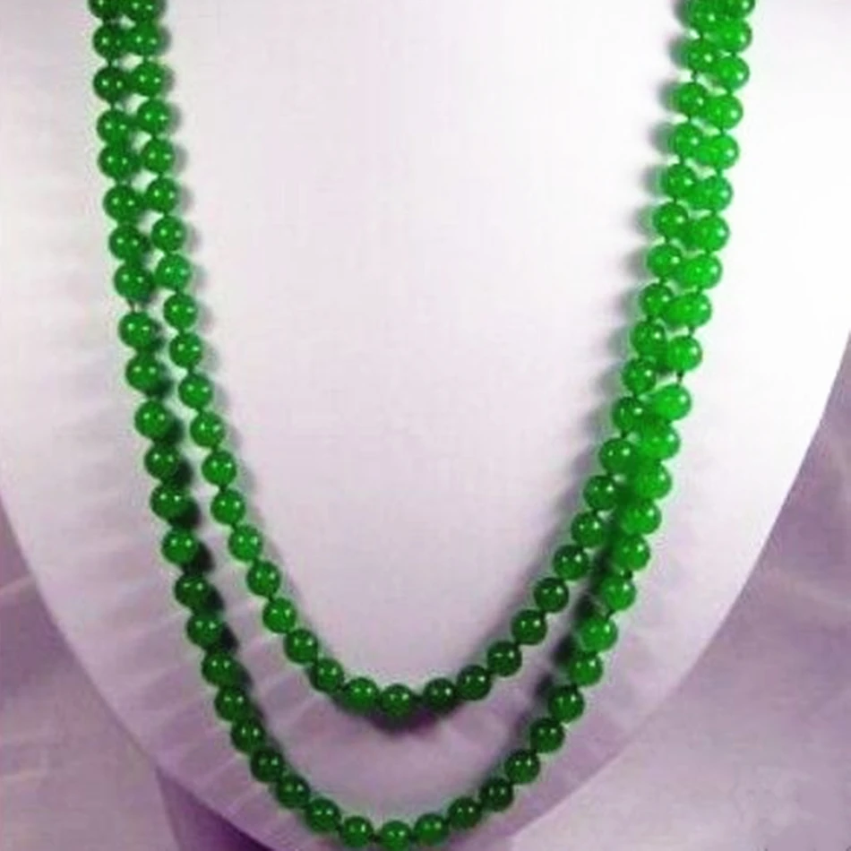 8 мм натуральные зеленые бусы ожерелье круглое полудрагоценное каменный