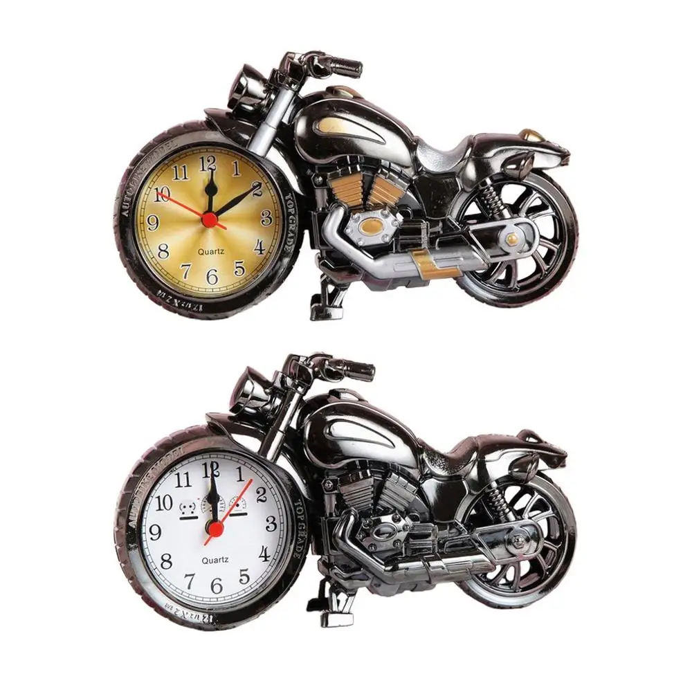 Будильник мотоцикл креативная Ретро модель мотоцикла сигнализация часы для
