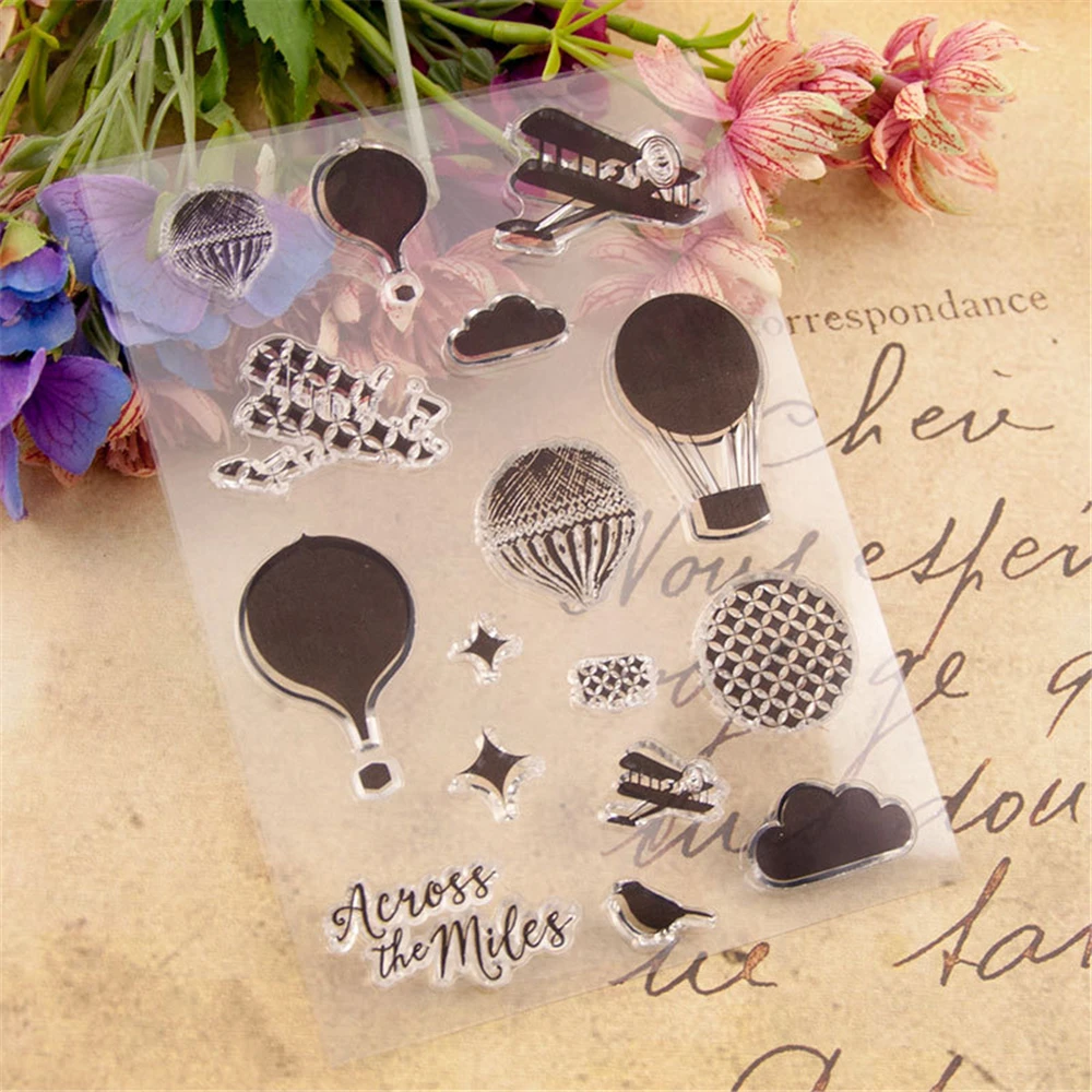 Набор металлических штампов и прозрачных с воздушным шаром новинка 2021 Рождество