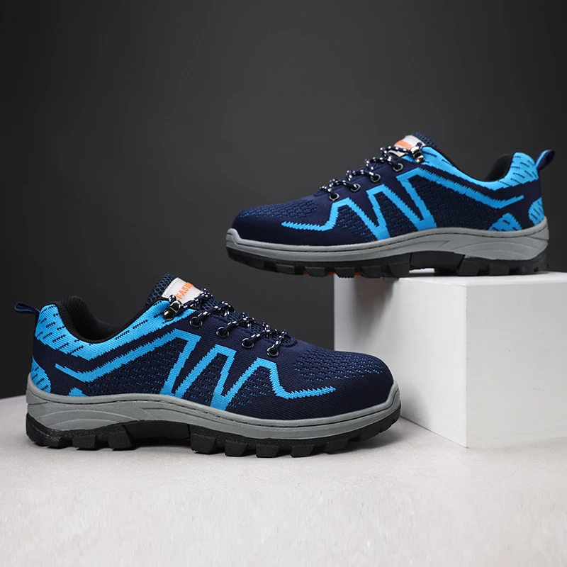 Мужская обувь из нержавеющей стали защита от проколов легкие теплые кроссовки