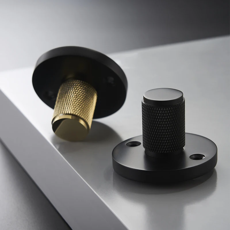 1 комплект рифленая/текстурированная Золотая дверная ручка с замком латунная