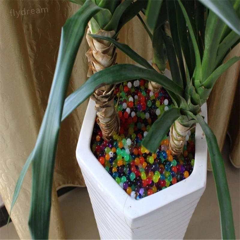 

Crystal Soil Hydrogel Gel Polymer Water Beads Flower Decoration polymer Growing Water Balls Big Home Decor100/500pcs/bag