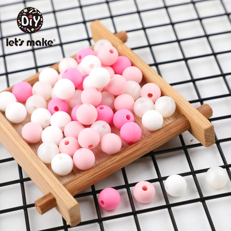 Let'S Make 500 шт Силиконовые Бусины 9 мм детские игрушки Diy ремесла прорезывание