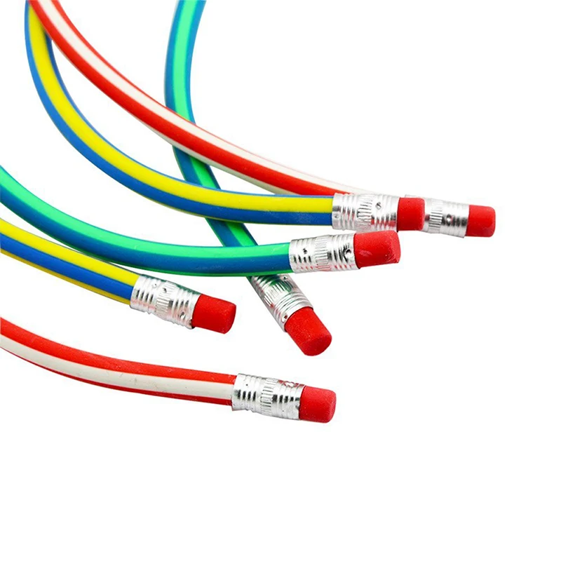 Гибкий мягкий карандаш с ластиком красочный волшебный гибкий Женский