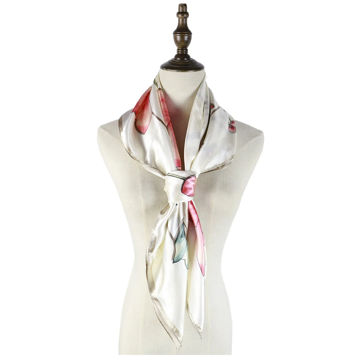 Женский Шелковый квадратный шарф с цветами лилии 23 шт. |