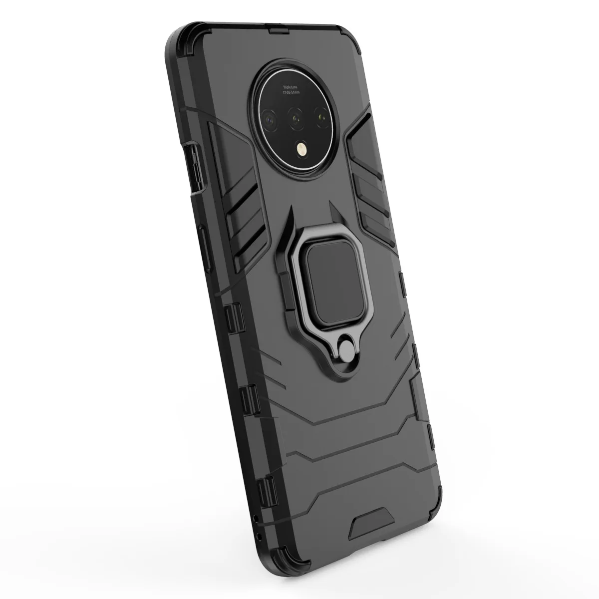 Гибридный чехол с кольцом-подставкой для oneplus 7 T, Жесткий Чехол из поликарбоната, противоударный защитный чехол на заднюю панель для one plus 7t pro, чехол для oneplus 7t