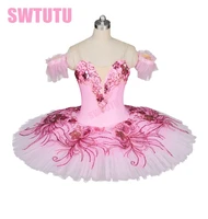 adult pink peach ballet tutu women flower fairy ballerina tutulight pink swan lake ballet tutu for girls bt8980
