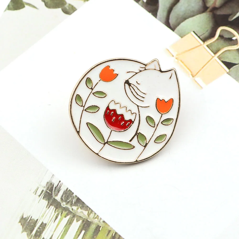 Броши ювелирные изделия значок воротник эмаль булавка куртки свитер корги