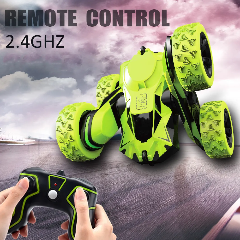RC автомобиль 2 4G 4CH трюк Дрифт деформация багги рок гусеничный ролл 360 градусов