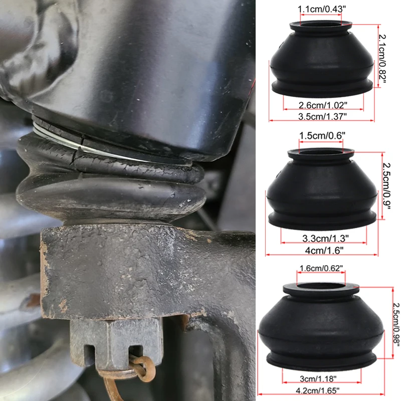 

3x Car Ball Joint Dust Boot Cover Track Turn Rod Suspension Steering Accessories For Volvo Honda kia Lexus Silverado Camry Civic