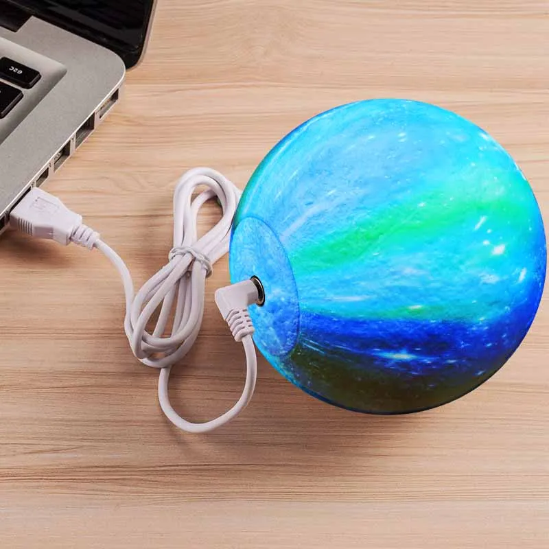 Ночник, 3D лунный светильник, перезаряжаемый сенсорный, 3 цвета и 16 цветов с пультом дистанционного управления, 3D принт, лунный светильник на день рождения, креативные подарки, игрушки