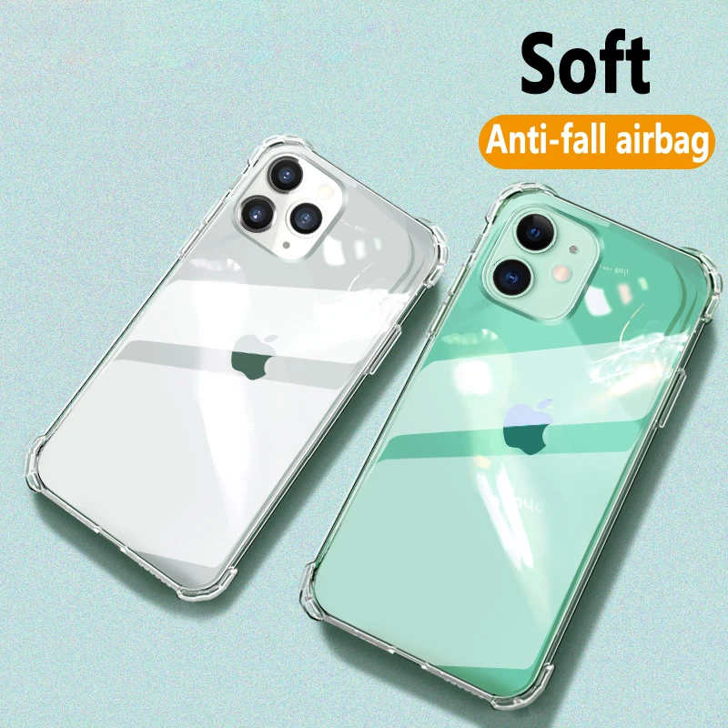 Роскошный противоударный силиконовый чехол для телефона iphone 7 8 6 6S Plus X XS Max 11 pro s