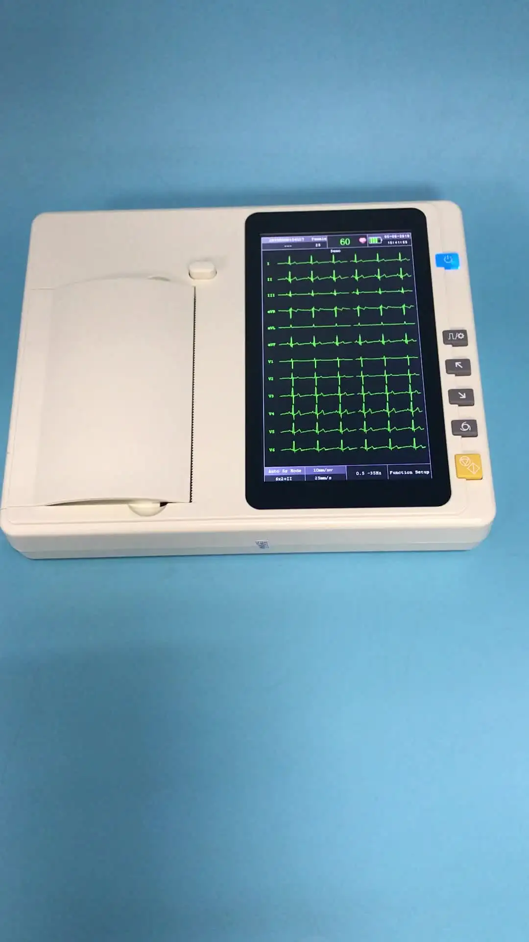 

7062 Touch Screen Portable 6 Channel ECG Machine