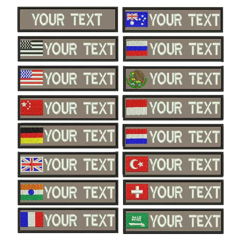 Нашивка хаки в стиле милитари с вышивкой имени на заказ нашивки армейского