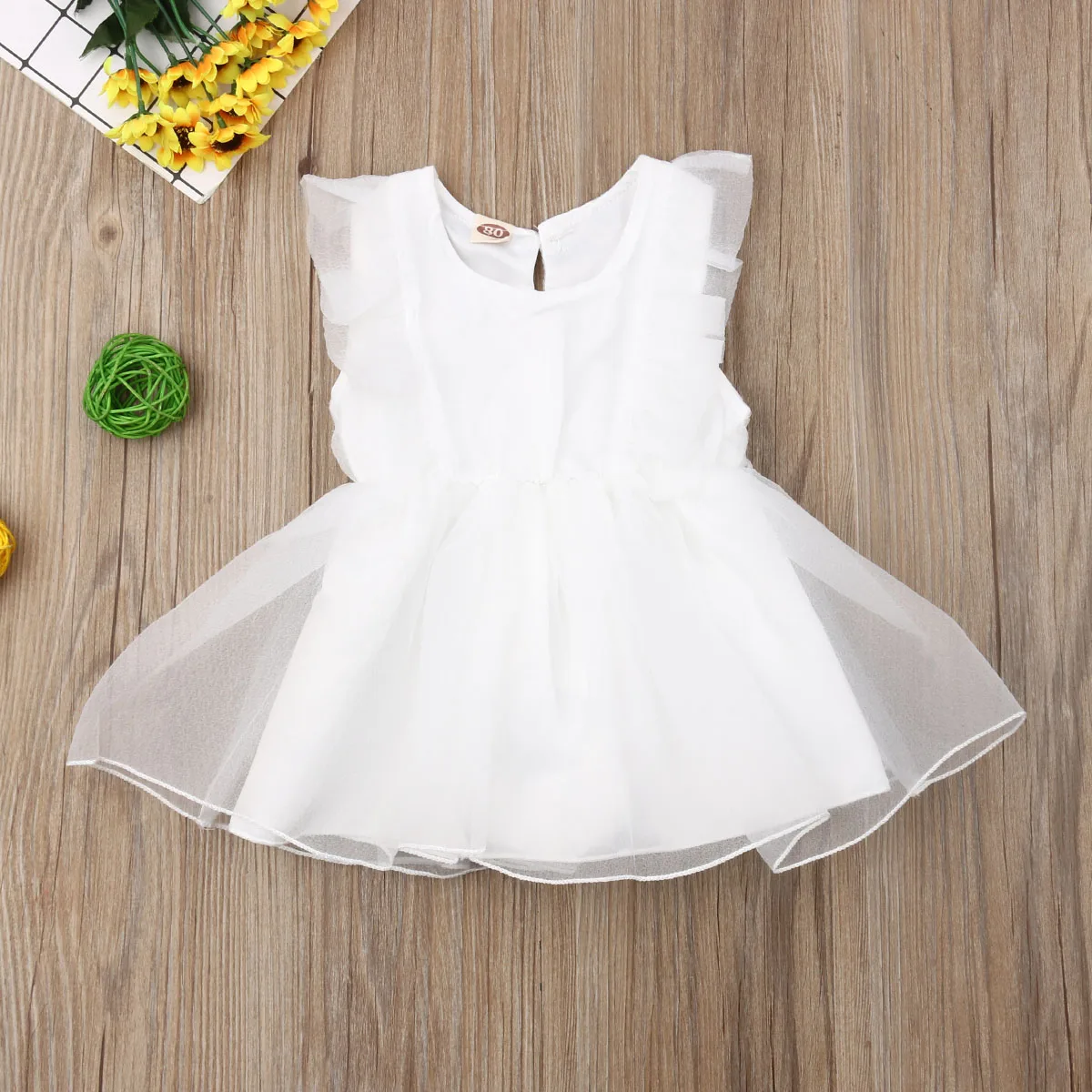 Toddler Kids Baby Girl Princess Dress Sleeve Lace Tutu Bowknot Summer Sundress Kid Clothes 1-6T | Детская одежда и обувь