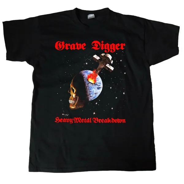 

Grave Digger Heavy Metal Breakdown 1984 Album Cover T-Shirt