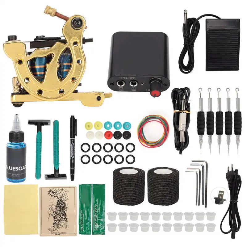 

Профессиональный набор для татуировок, портативный набор для тату-машинки для тату-шопа