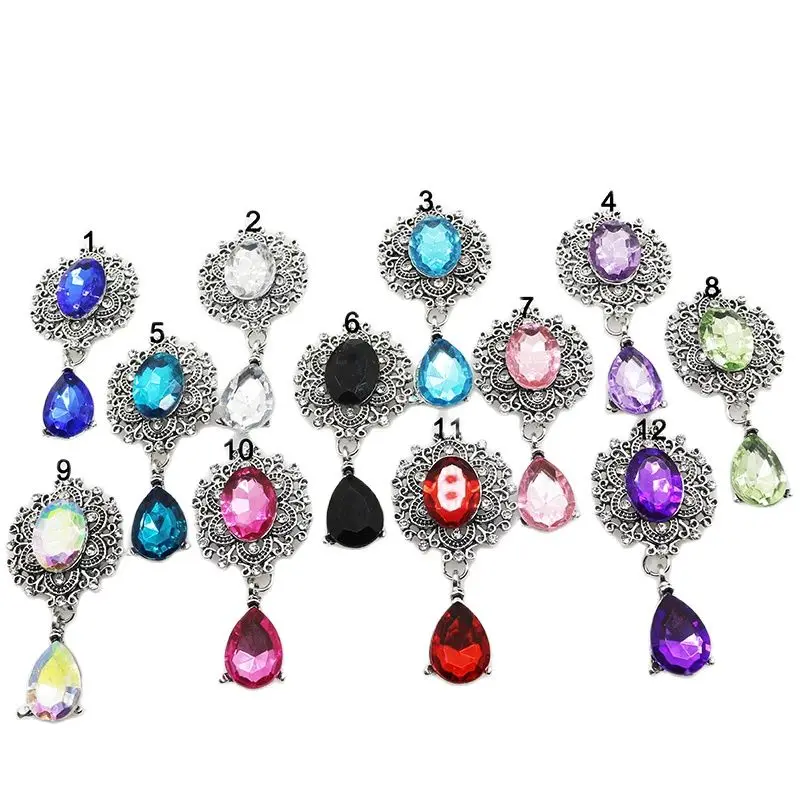 5 шт./лот серебряные ретро джинсовые брюки головистой формы брошь в виде пуговицы