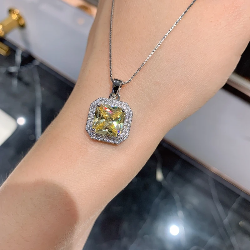 

Shipei Romantic Cute 925 Sterling Silver Citrine Gemstone Earrings/Pendant/Necklace Wedding Engagement Jewelry Sets Wholesale