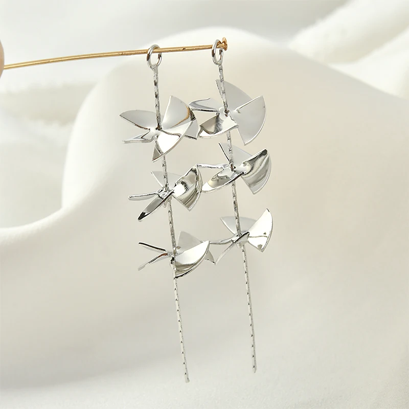 Серьги ручной работы с медным покрытием 18 К настоящее золото передовое чувство