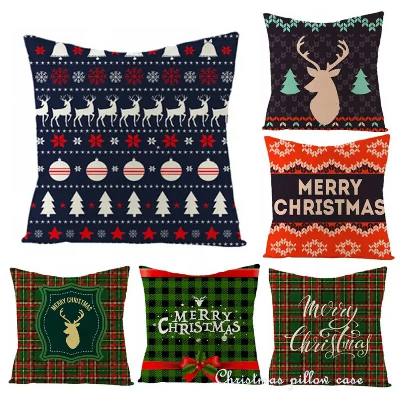 Домашний текстиль рождественские Подушки покрытие осенний декор наволочки для