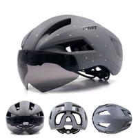 pmt ultra light professional helmet for cycling integrated with magnetic goggles removable mtb road bike helmet new