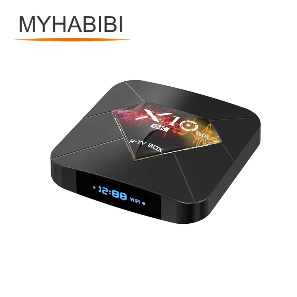 Новая коллекция Android 9 0 X10Plus ТВ коробка Allwinner H6 4GB IP Smart Media Player 6K ТВ-приставка X10 плюс