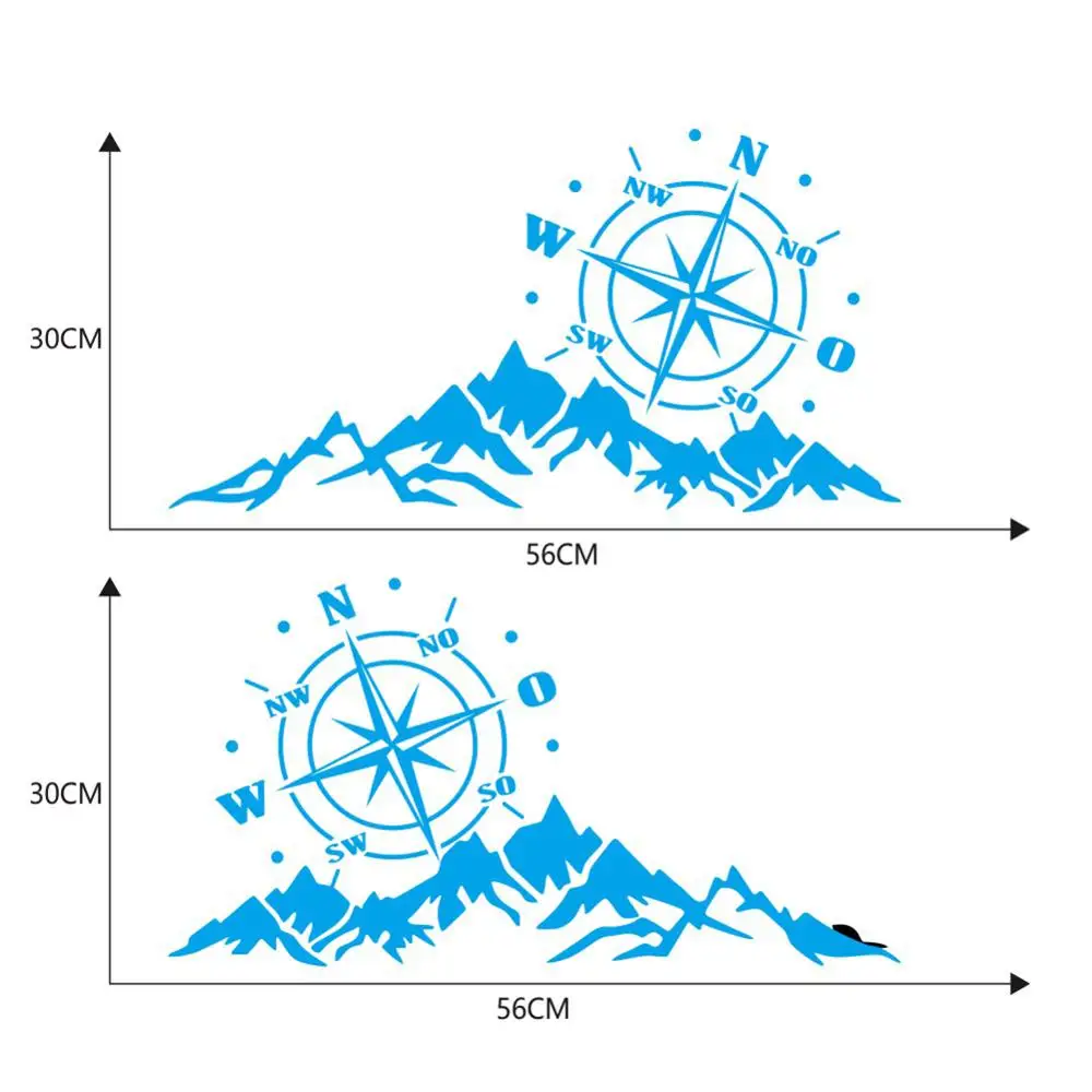 

Car Stickers Auto Tree Mountain SUV Off-road RV Camper Car-Styling Vinyl Decals Sticker Auto Body Sticker Decor Accessories