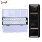 Палитра для рисования акварелью товары для рукоделия, 1224 ячейки, жестяная коробка