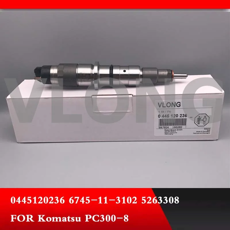 Форсунка дизельного топлива Common Rail 0445 120 236 для Komatsu PC300 Cummins 0445120236 форсунка