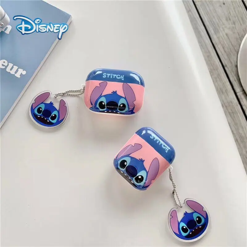 

Disney Stitch Cartoon Cover for Apple Airpods 1 2 Airpod Pro 3 Wireless Bluetooth Earphones Case Silicone Cute Headphone Cover