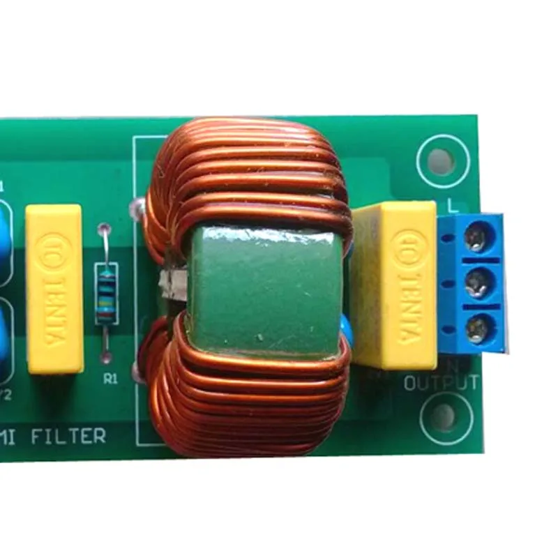 Двухступенчатый очиститель электропитания 10A EMI фильтр для очистки от шума