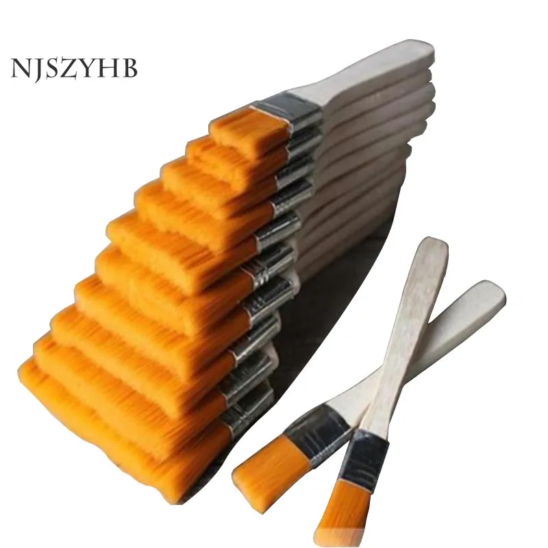 Высококачественная многоцелевая 1 # Нейлоновая Щетка с деревянной ручкой для