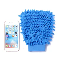 car cleaning glove automotive body dust care microfiber mitt double sided soft car household washing glove window accessories