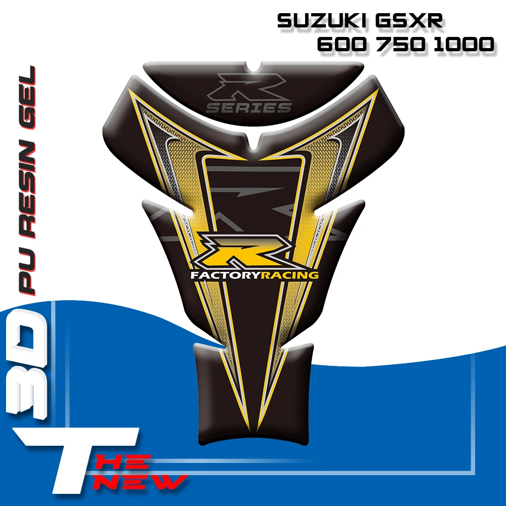 3D мотоцикл топливный бак накладка наклейка защитная крышка Стикеры для Suzuki GSXR 600