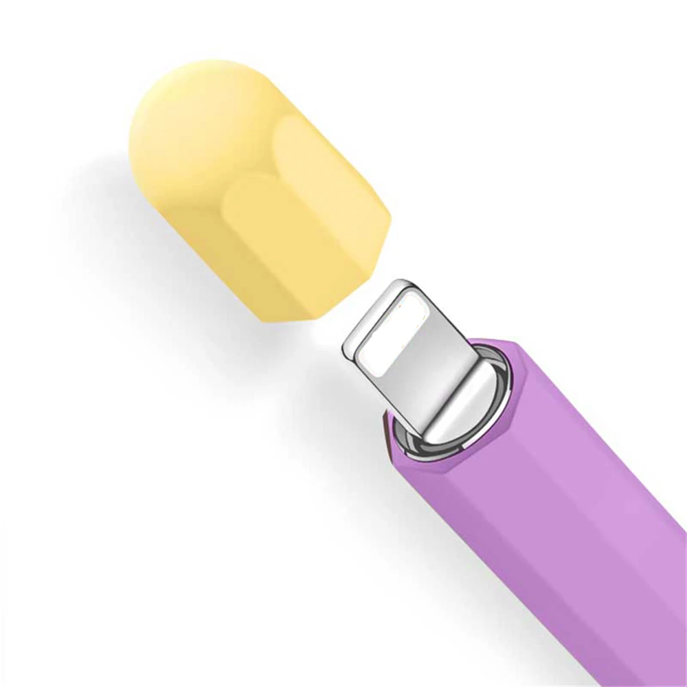 Цветной мягкий силиконовый защитный чехол для Apple Pencil 1st 2nd Generation аксессуары
