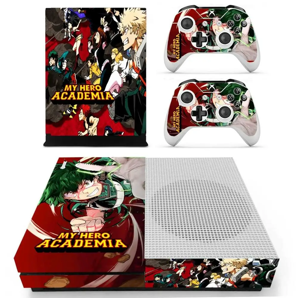 My Hero academic наклейка s для Xbox One S виниловое покрытие наклейки Стикеры one Slim консоль и