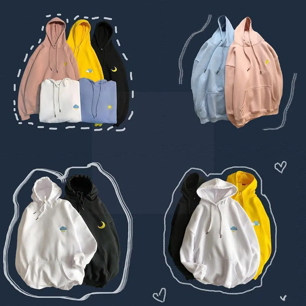 

Women's Hooded Sweater Embroidery Casual Weather Long-sleeved Autumn Sweatshirt Women's Loose New Winter Hooded And J5k7