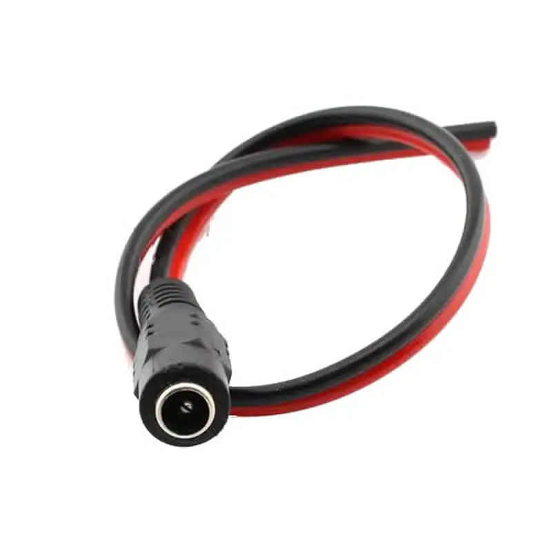 5 5*2 1 мм Женский DC разъем питания CCTV PSU свиной хвост кабель Jack 12 В для камеры