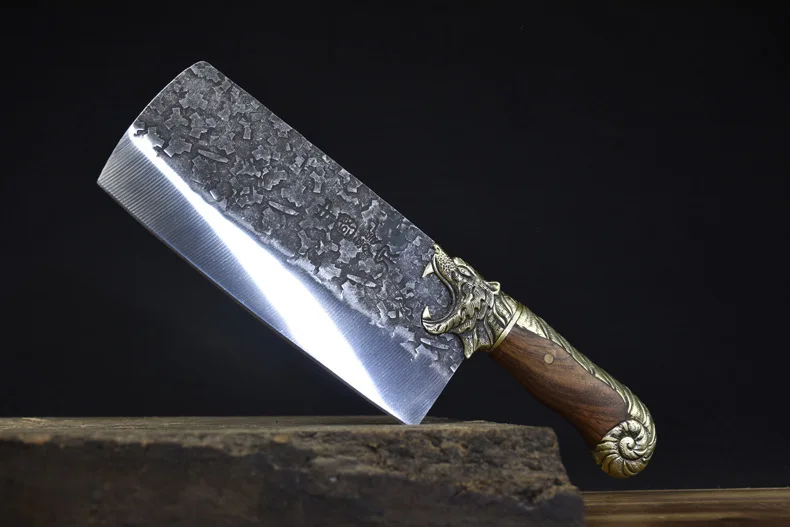 

2021 NEW Luxury Brand Chef Knife Stainless Steel Embossed High-Quality Personality Unique Exaggerated Household Kitchen Knifees
