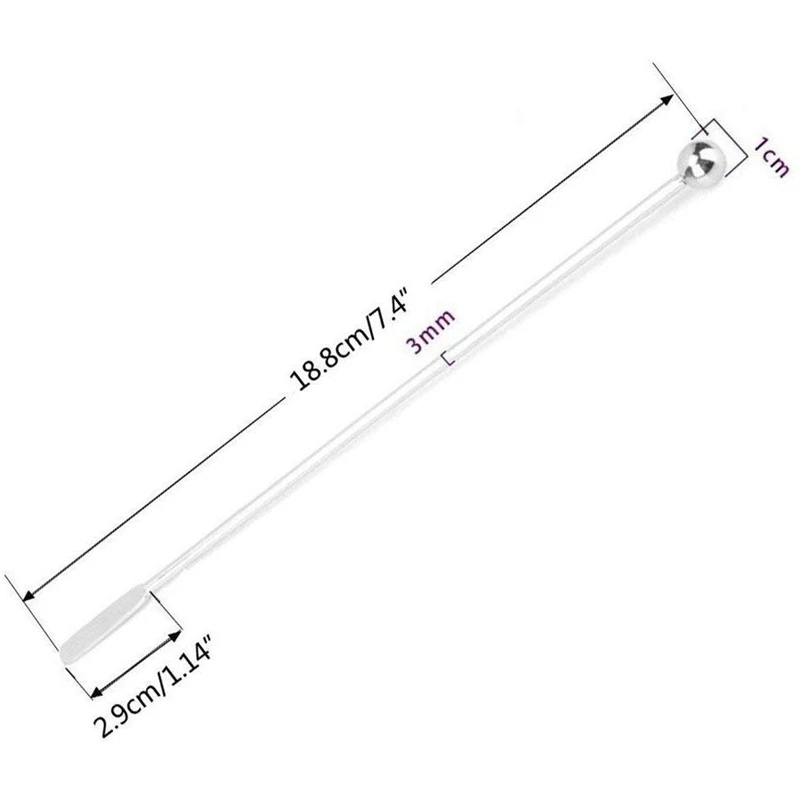 

5 Pcs Reusable Swizzle Sticks Coffee Stirrers Beverage Stir Sticks Stainless Steel Cocktail Swizzle Sticks Silver Straight Rod B