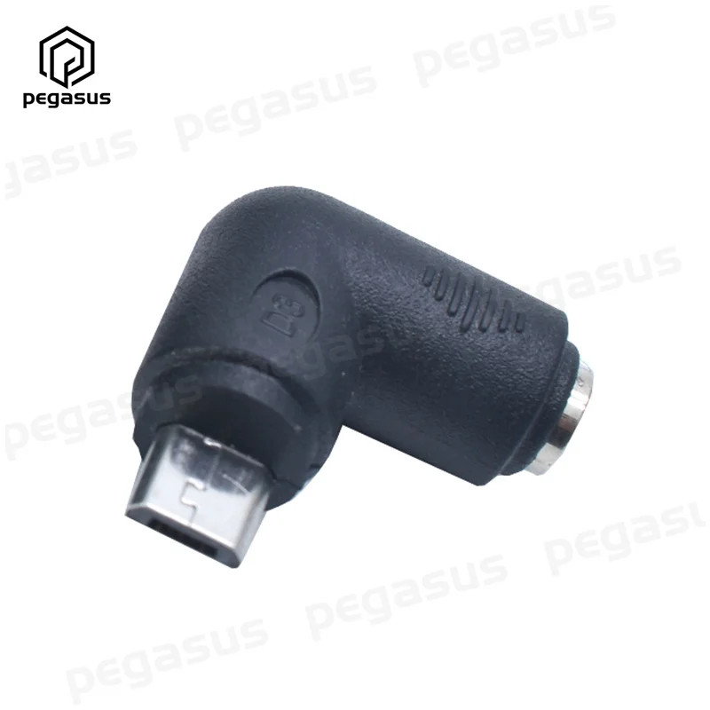 DC 5 5*2 1 мм гнездо к USB Micro 5P мужской локоть адаптер питания | Электроника