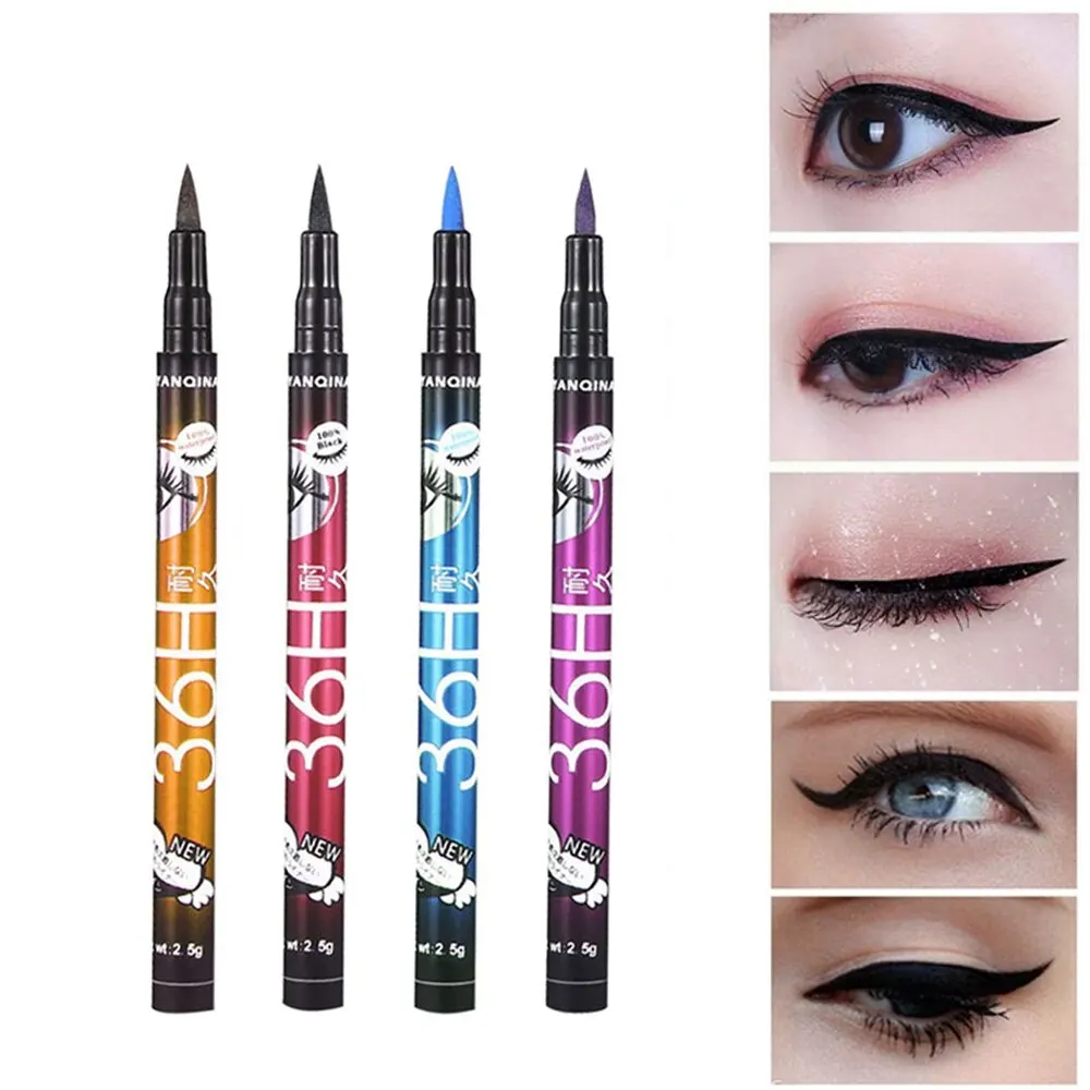 Водостойкий макияж для глаз жидкая подводка карандаш в виде черных Длительное