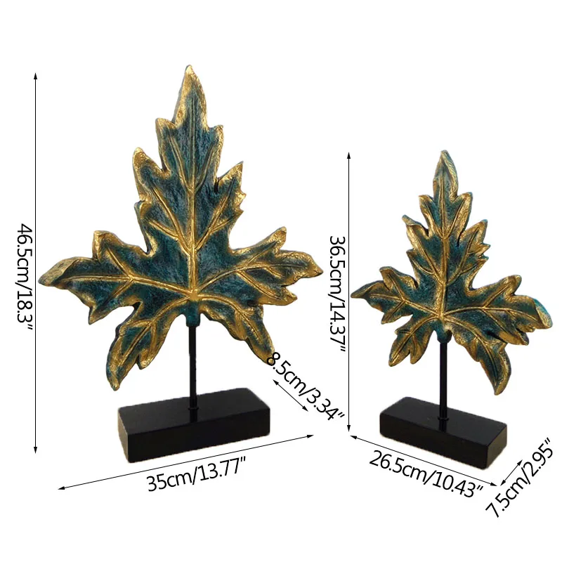 

Strongwell Home Decor Maple Leaf Model Antique Artware Desktop Decoration Accessories Living Room Display Furnishings