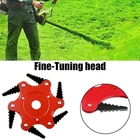 Лезвие из марганцевой стали для стрижки травы, 6 зубьев, 65 мм, прочная Головка триммера для газона, аксессуары и аксессуары для сада