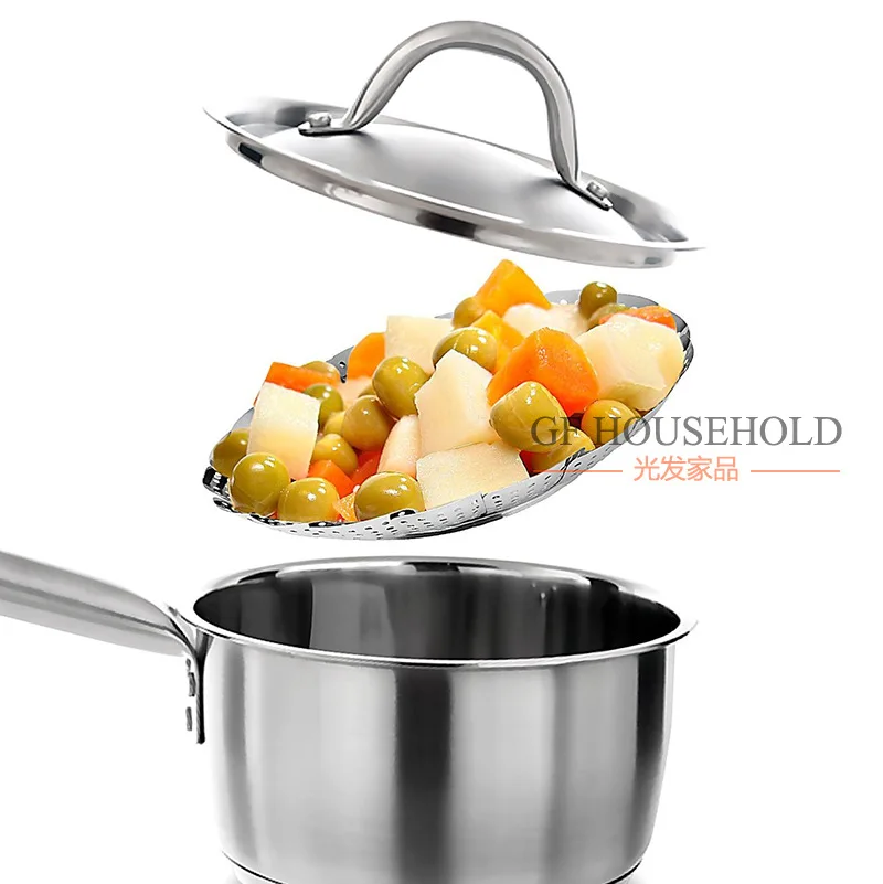 Складной для овощей из нержавеющей стали пароварка 9 дюймов скороварка и